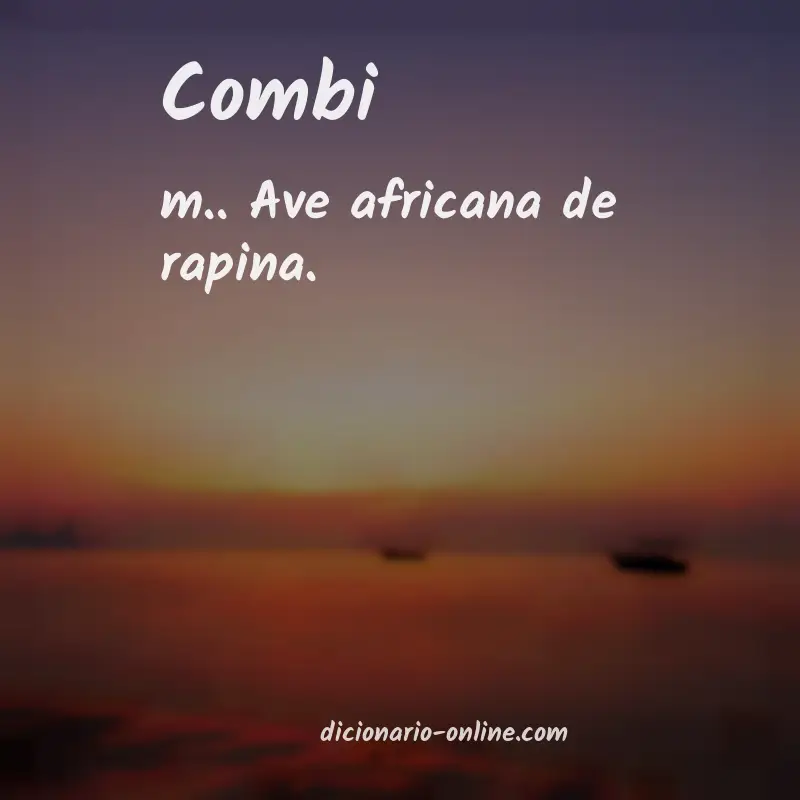 Significado de combi