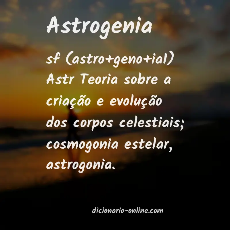Significado de astrogenia