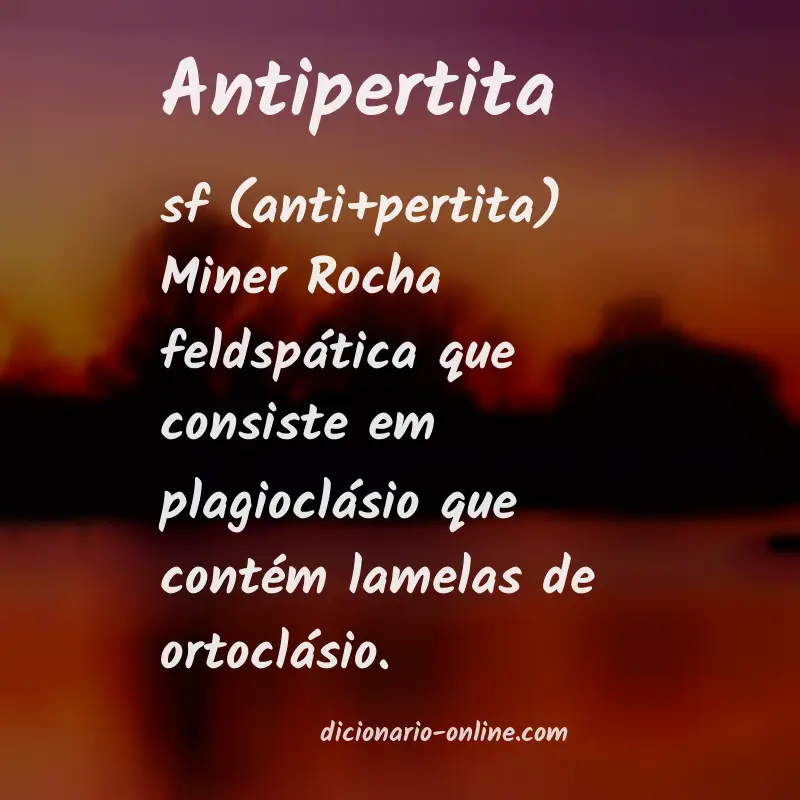 Significado de antipertita