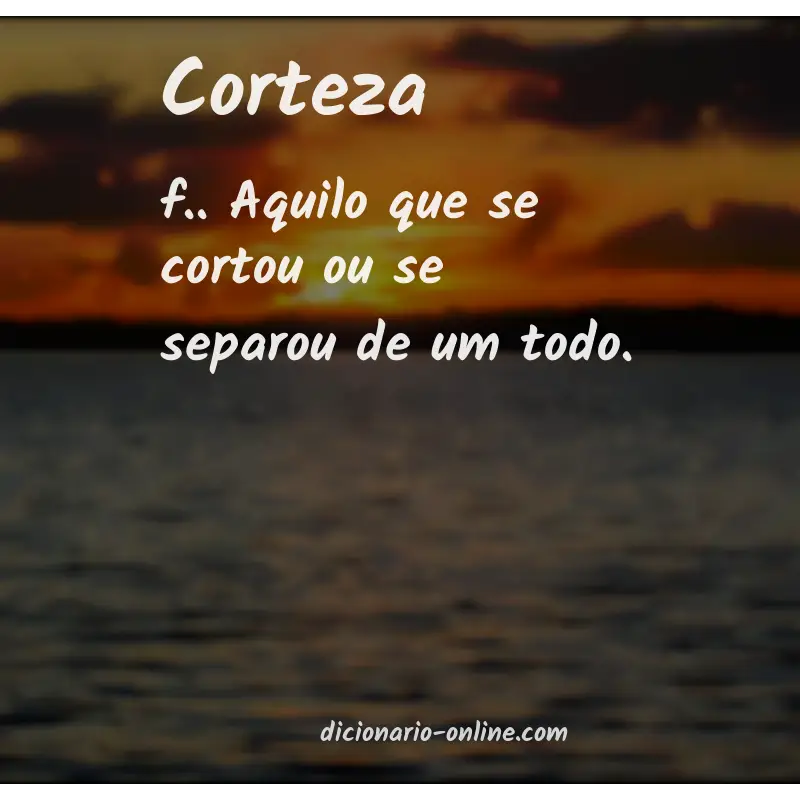 Significado de corteza