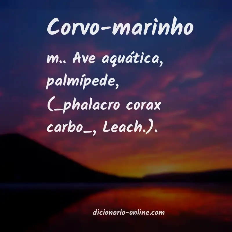 Significado de corvo-marinho
