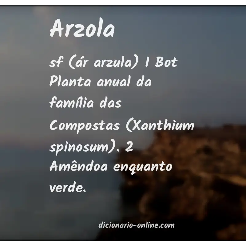 Significado de arzola