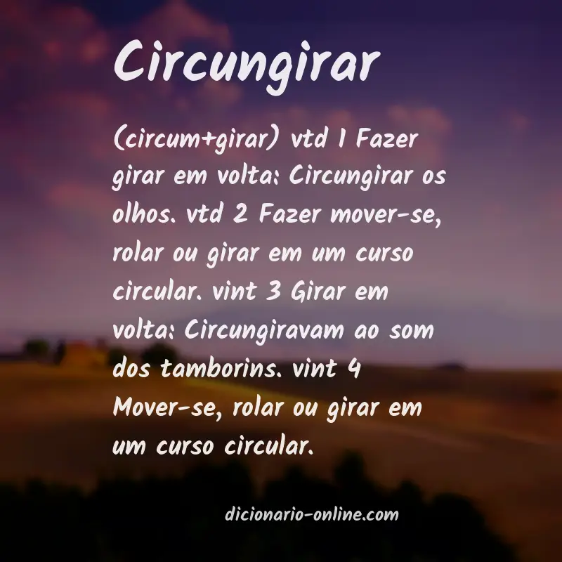 Significado de circungirar