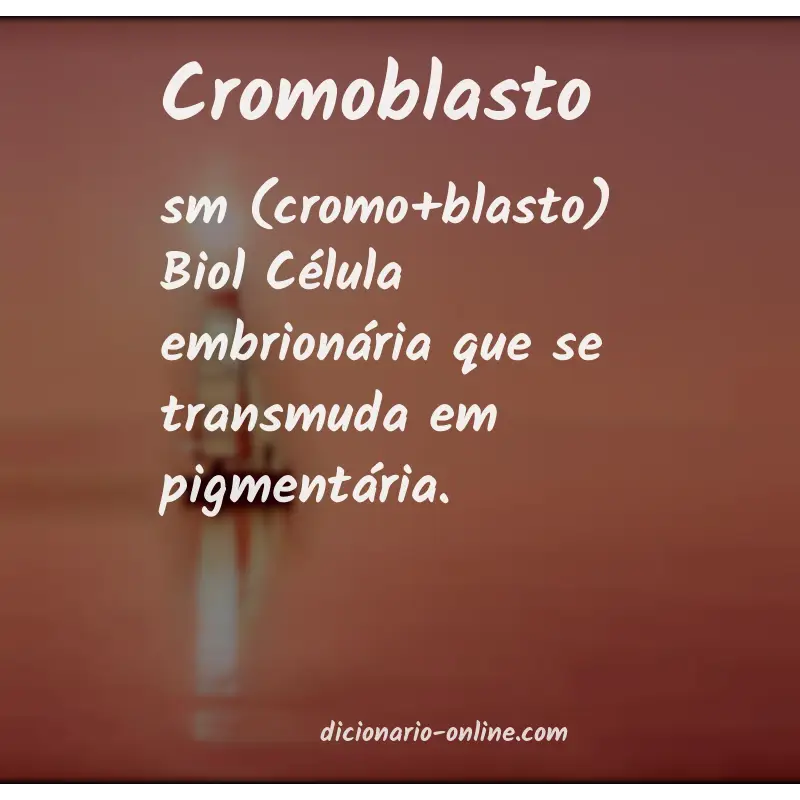 Significado de cromoblasto