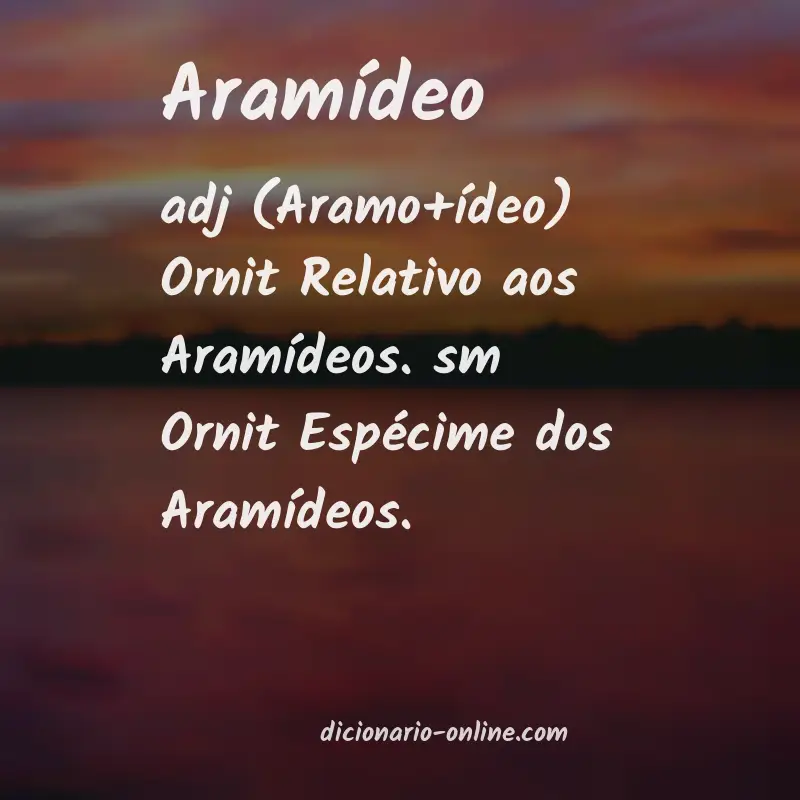 Significado de aramídeo