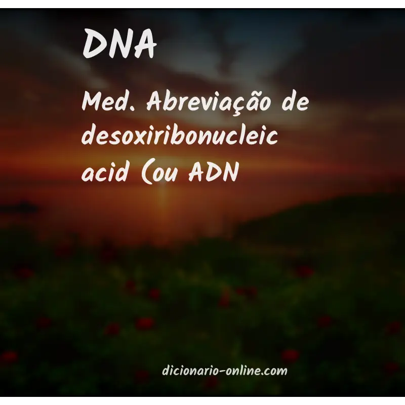 Significado de DNA