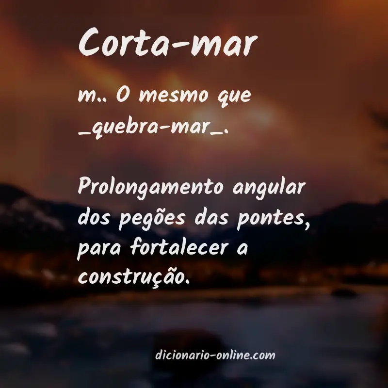 Significado de corta-mar
