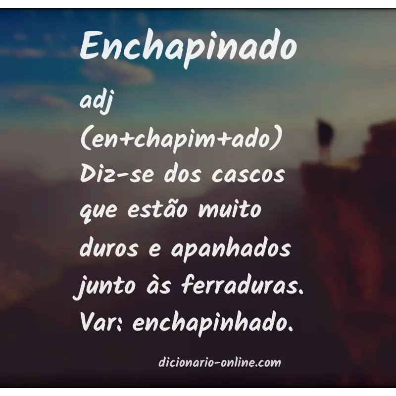 Significado de enchapinado