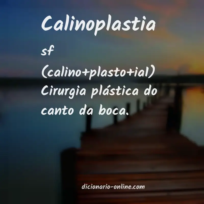 Significado de calinoplastia
