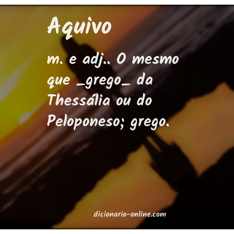 Significado de aquivo