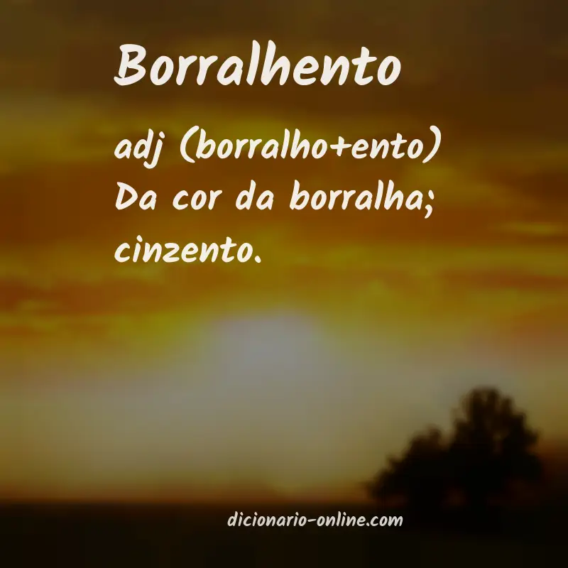 Significado de borralhento