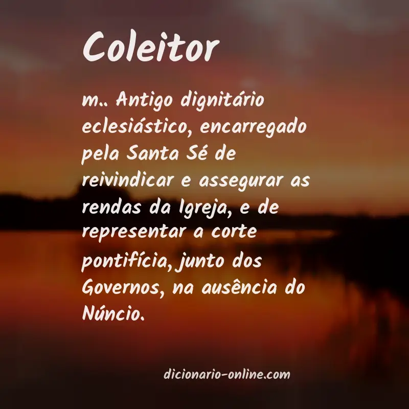 Significado de coleitor