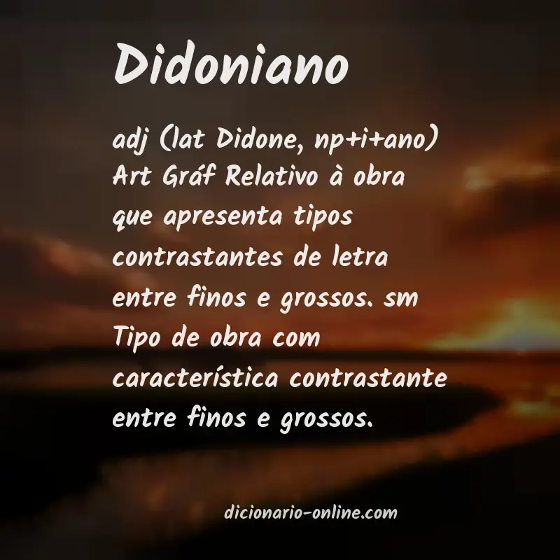 Significado de didoniano