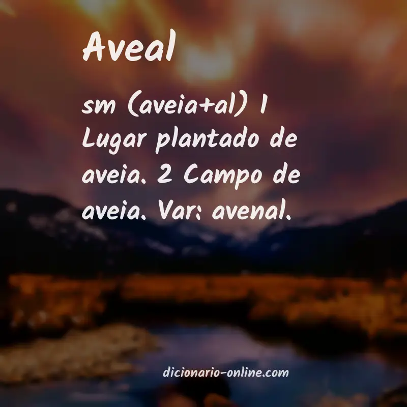 Significado de aveal