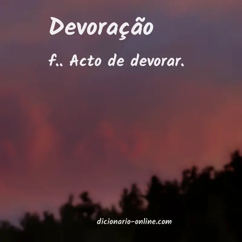 Significado de devoração
