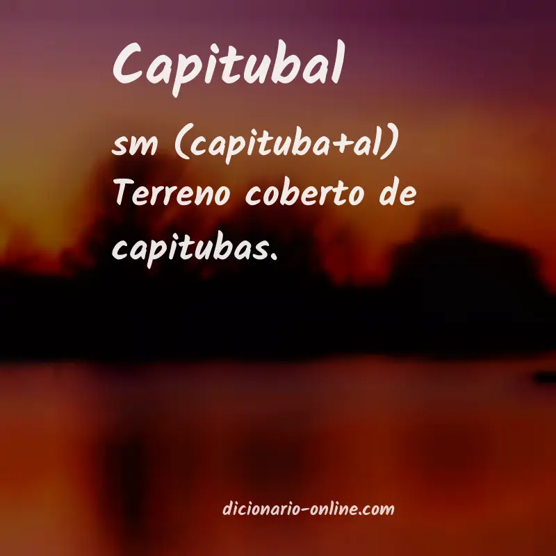 Significado de capitubal