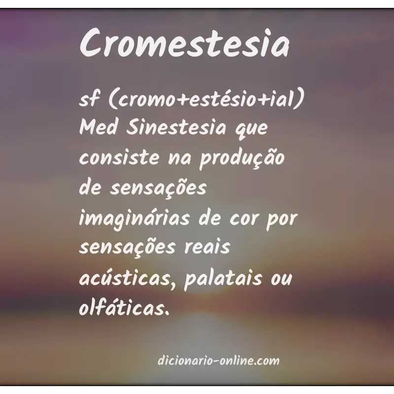 Significado de cromestesia