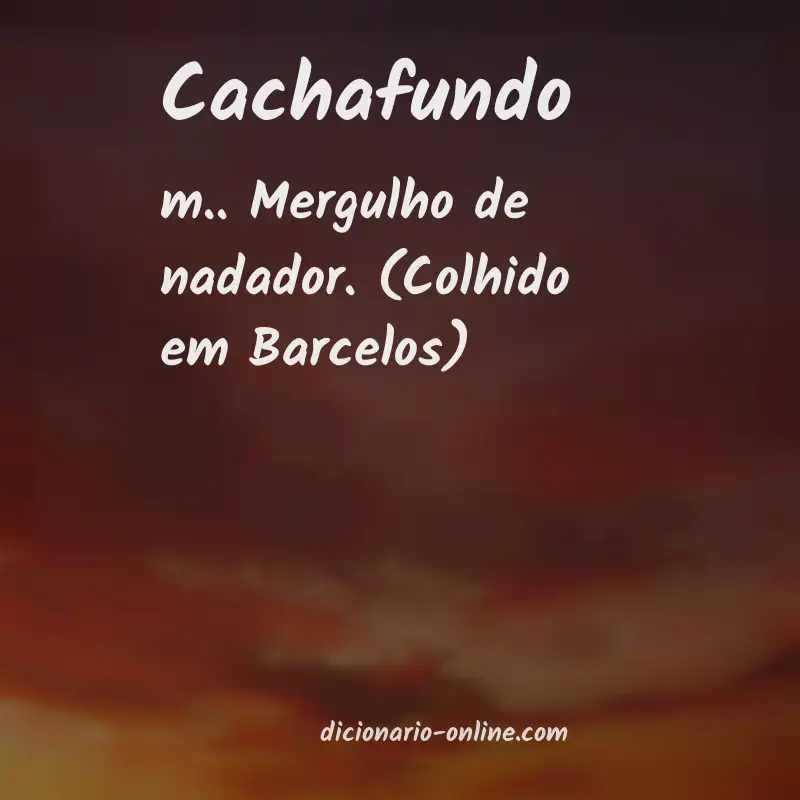 Significado de cachafundo