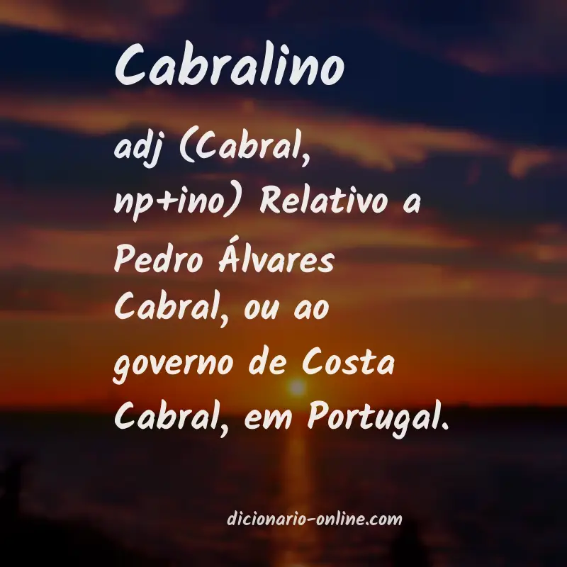 Significado de cabralino