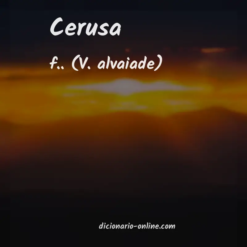 Significado de cerusa