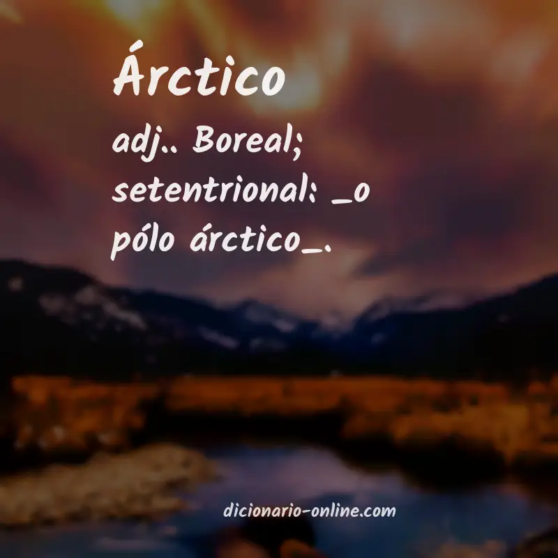 Significado de árctico