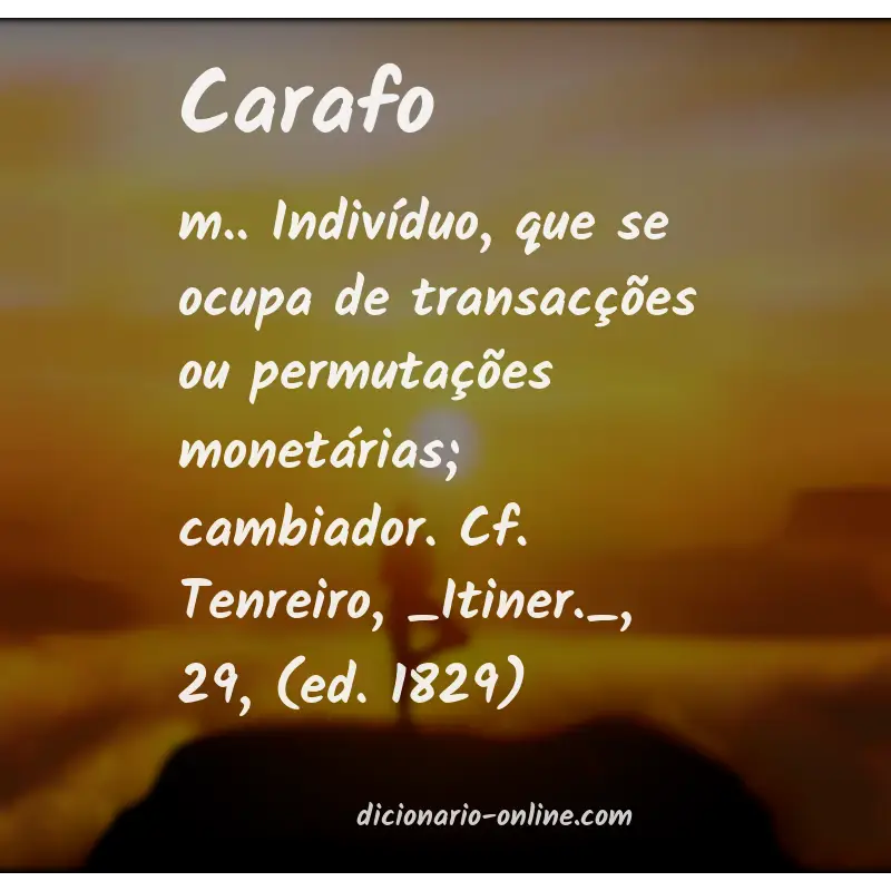 Significado de carafo