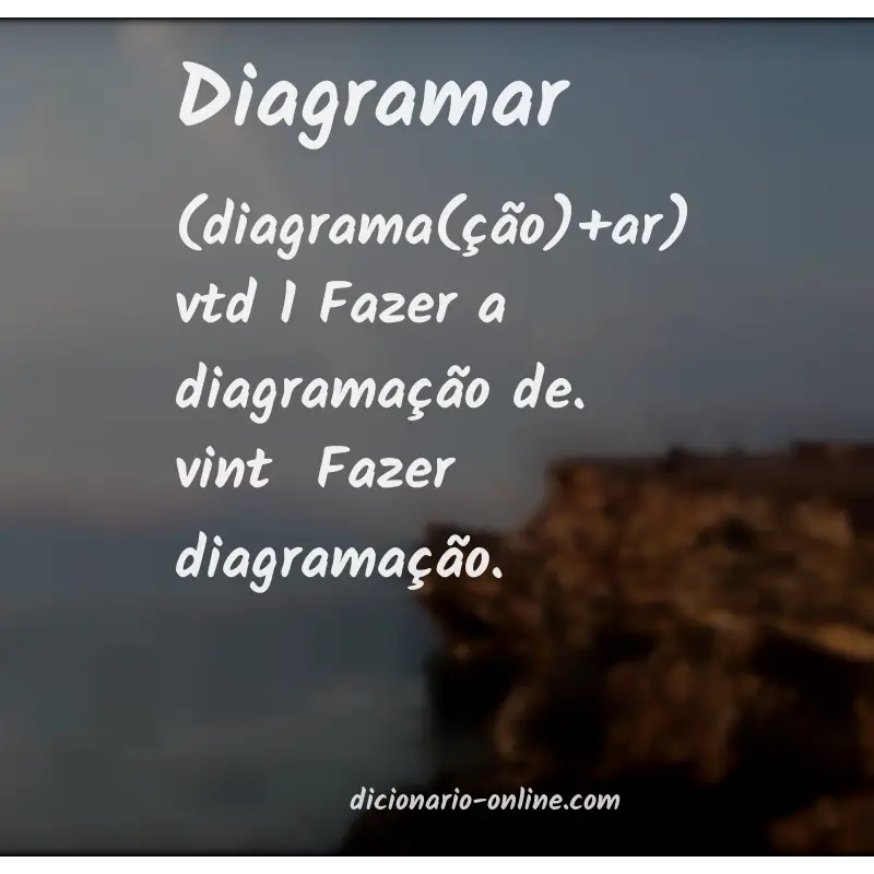 Significado de diagramar