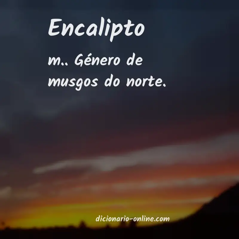 Significado de encalipto