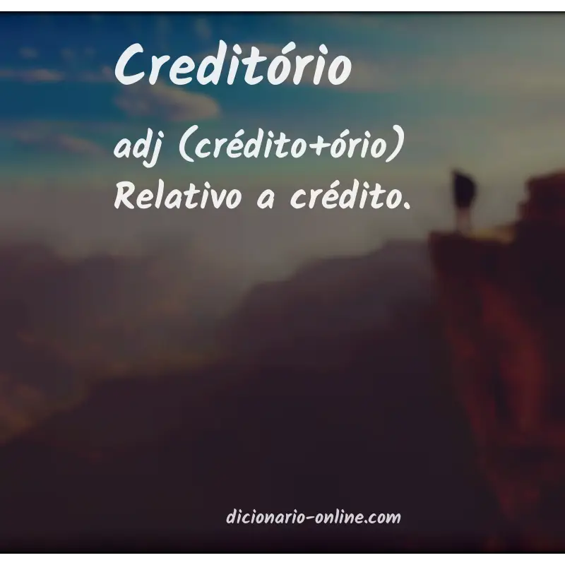 Significado de creditório