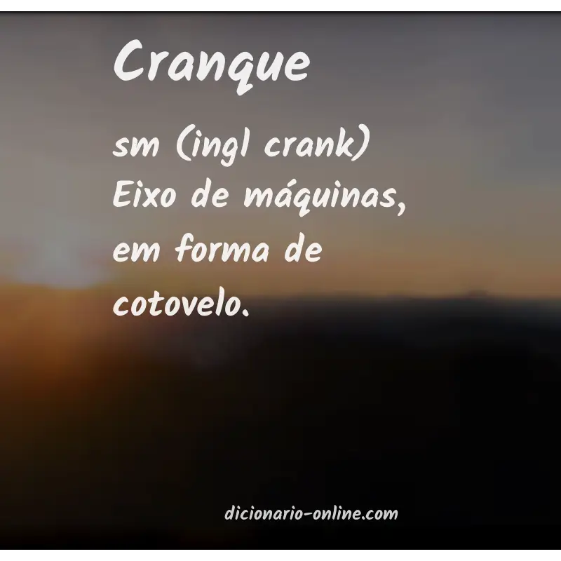 Significado de cranque