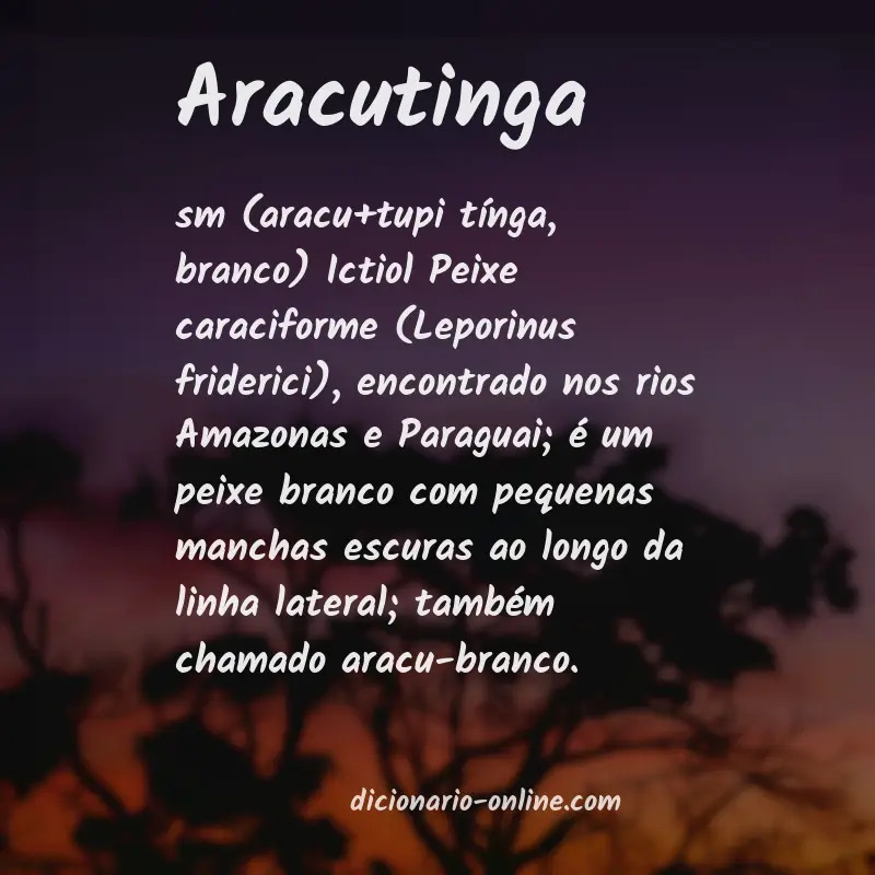 Significado de aracutinga