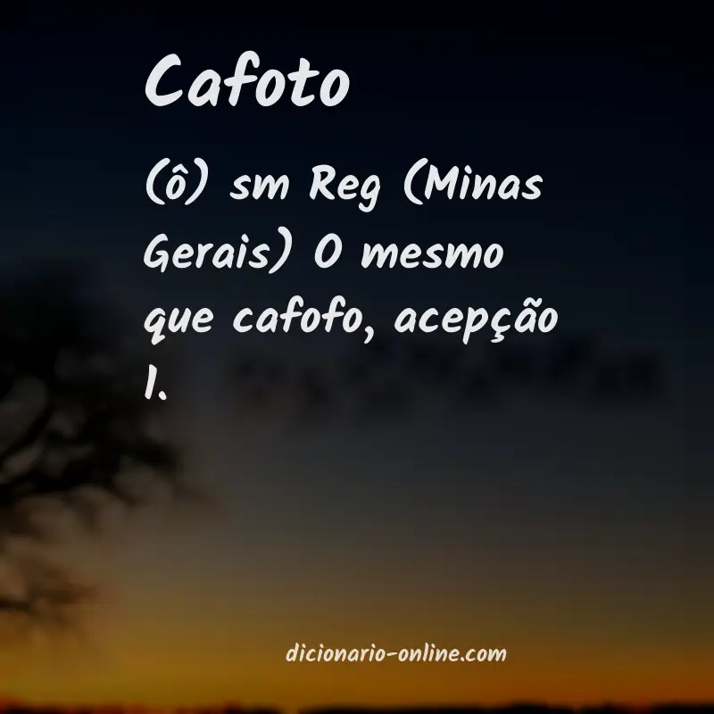 Significado de cafoto