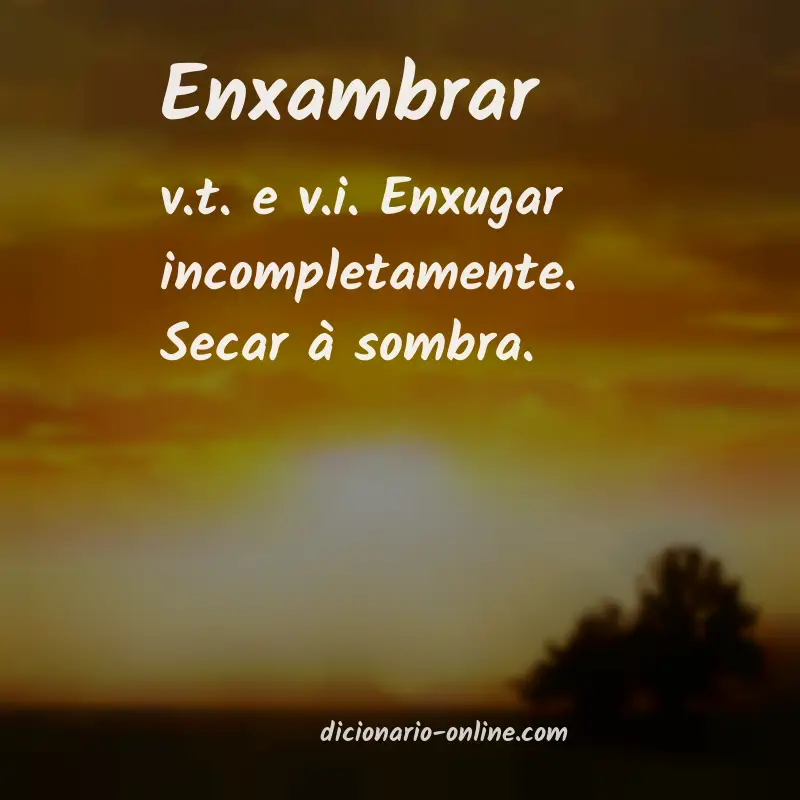 Significado de enxambrar