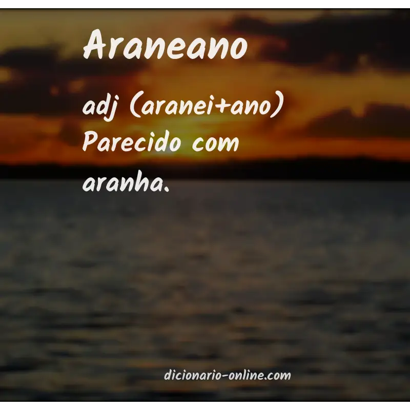 Significado de araneano