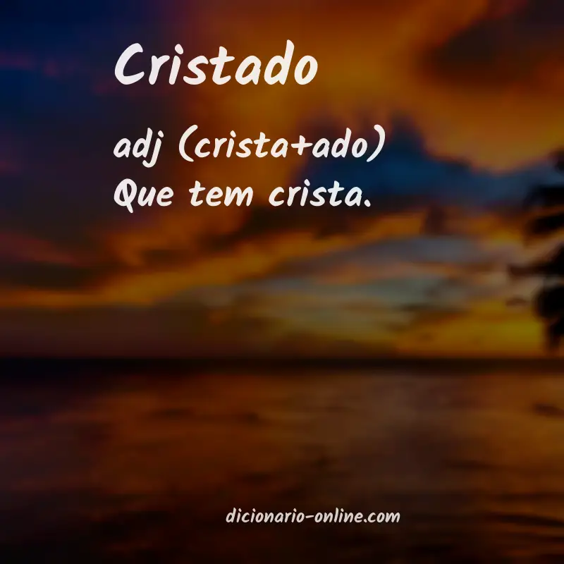 Significado de cristado