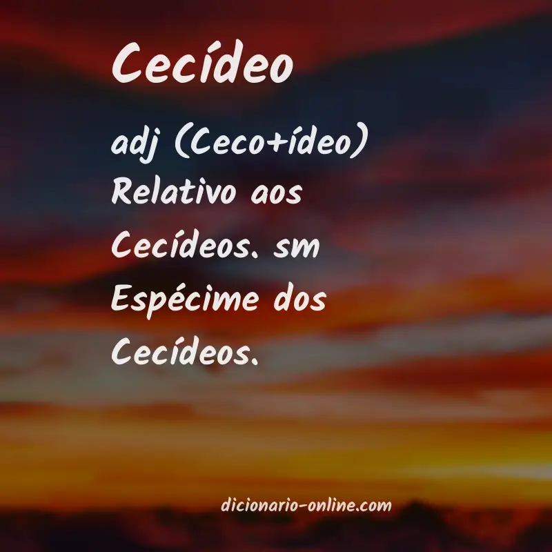 Significado de cecídeo