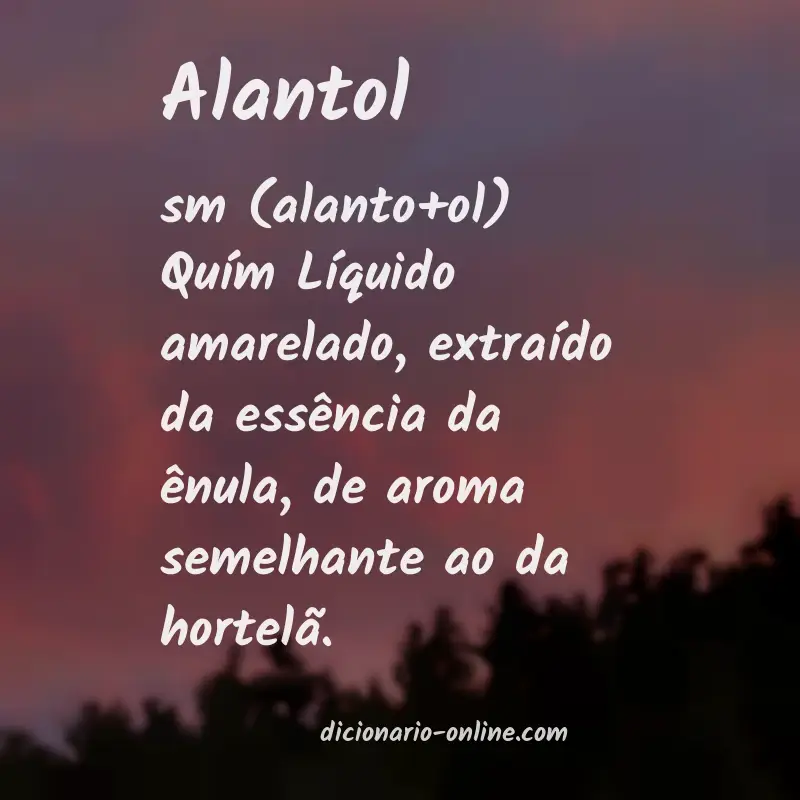 Significado de alantol
