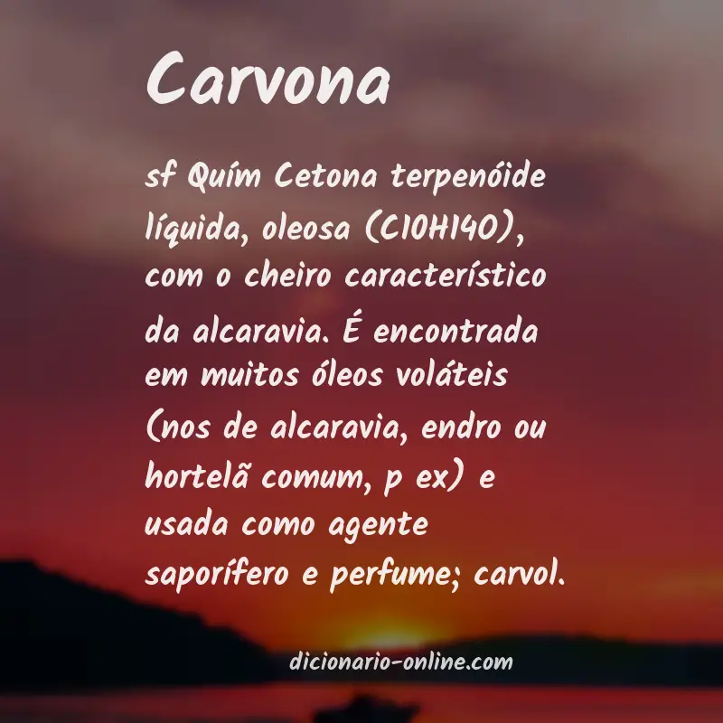 Significado de carvona