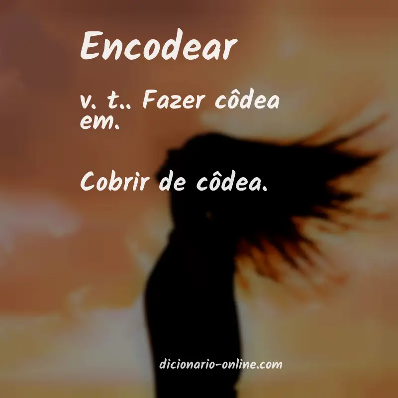 Significado de encodear