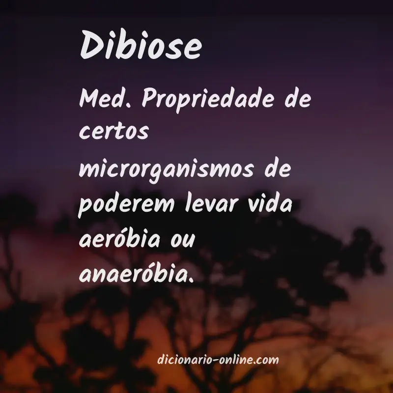 Significado de dibiose