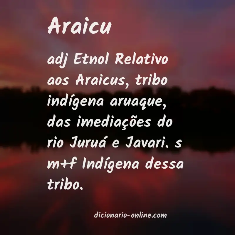 Significado de araicu