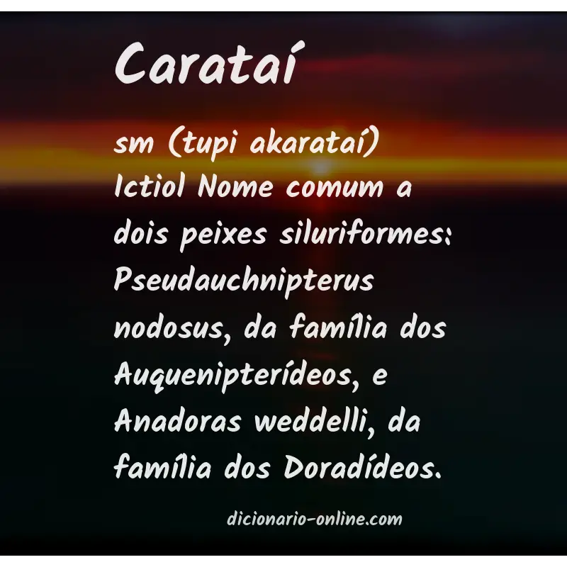 Significado de carataí