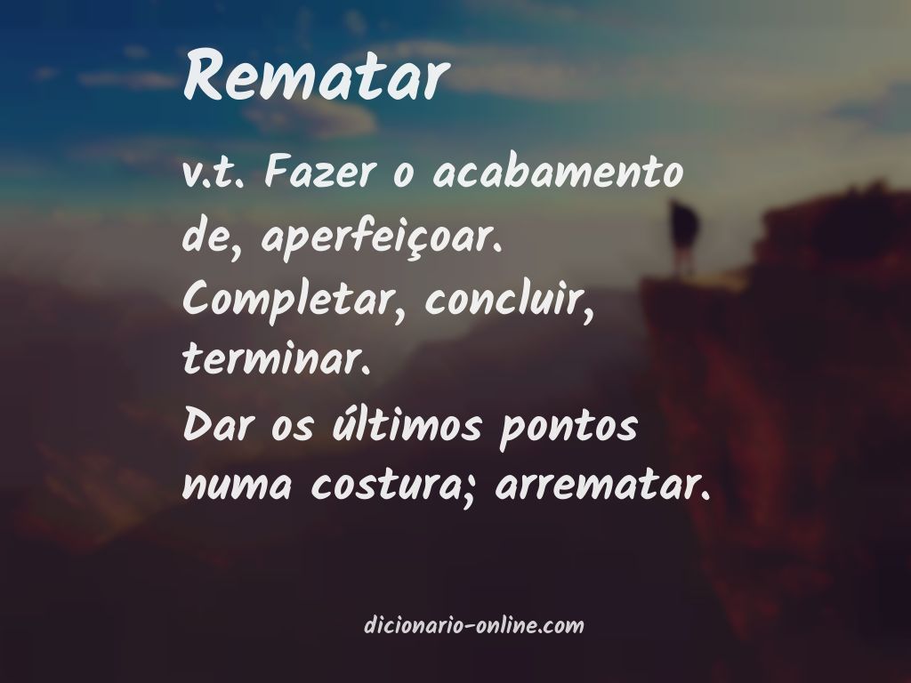 Significado de rematar