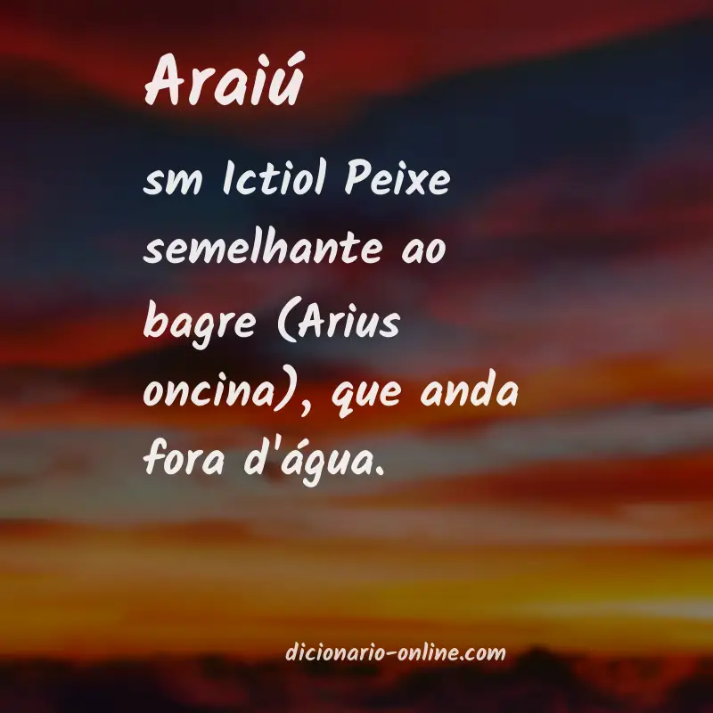 Significado de araiú