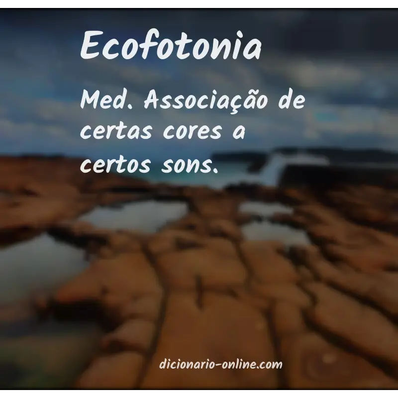 Significado de ecofotonia