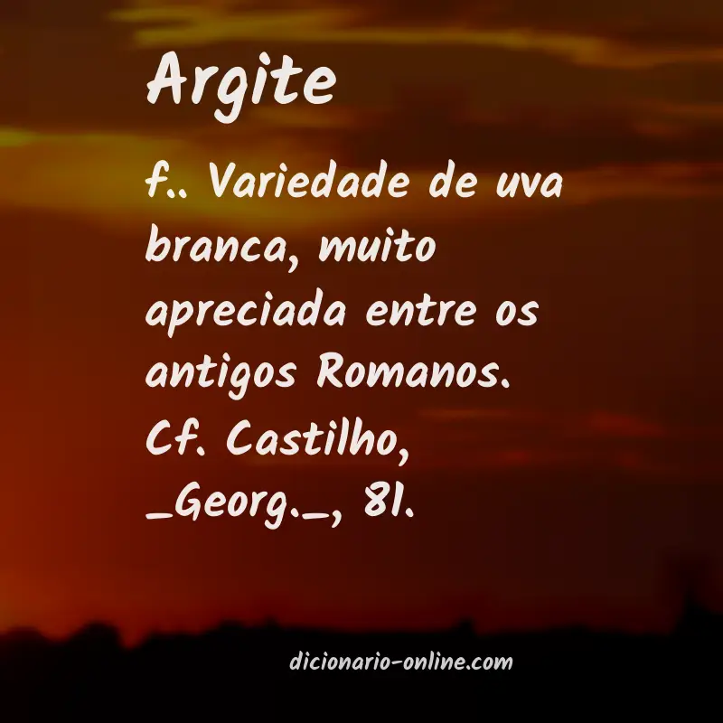 Significado de argite