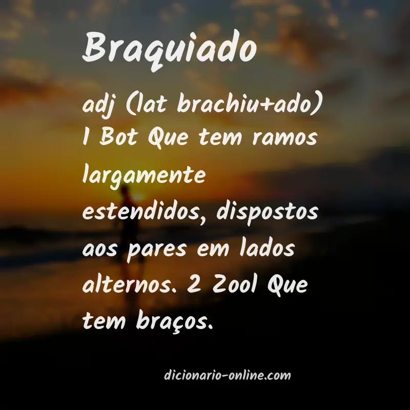 Significado de braquiado