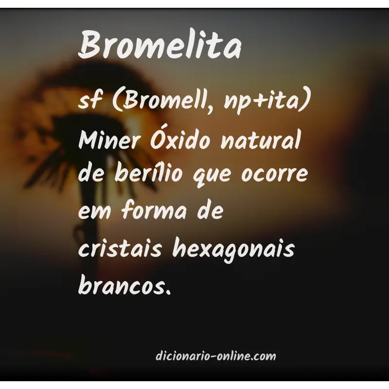 Significado de bromelita