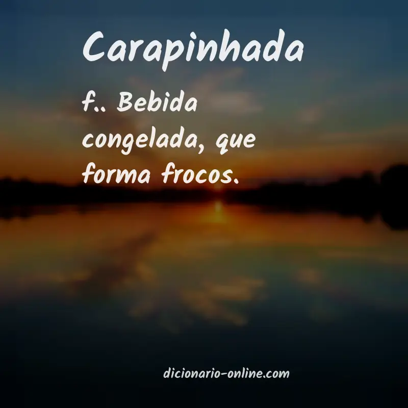 Significado de carapinhada