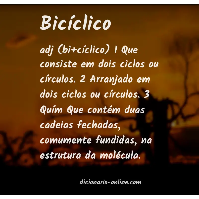 Significado de bicíclico